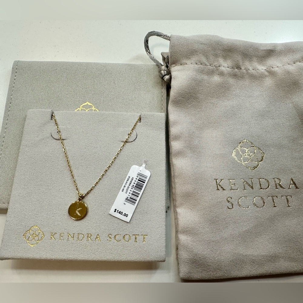 Kendra Scott gold “k” necklace
